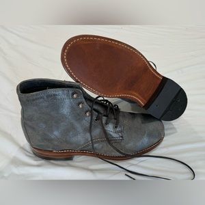 Women’s Wolverine 1000 Mile Grey Leather Cuir Gris Ankle Boots